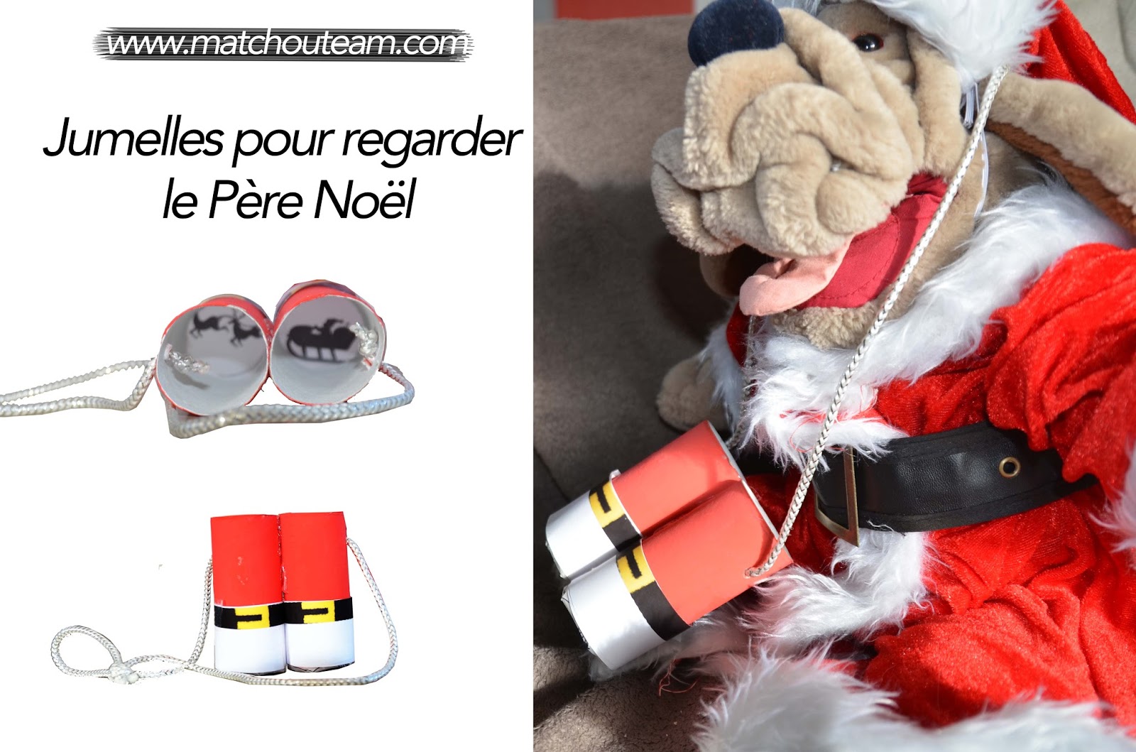 Ma Tchou Team Bricolage Noel Des Jumelles Pour Observer Le Pere Noel