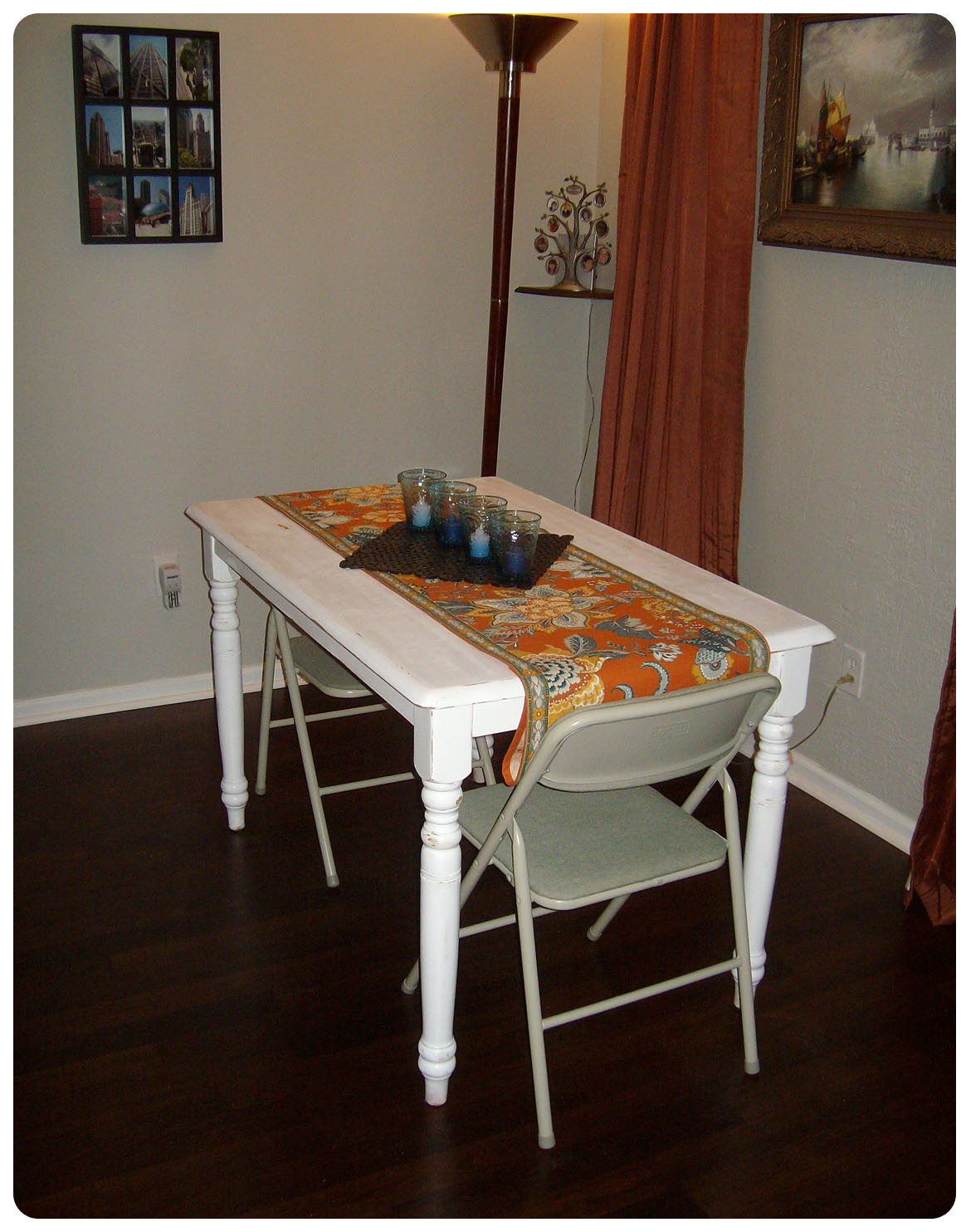 Homemade In The Heartland Distressed Painted Dining Table