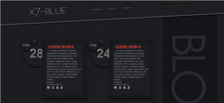 X7 Blue Black Blogger Template is a free premium blogger template