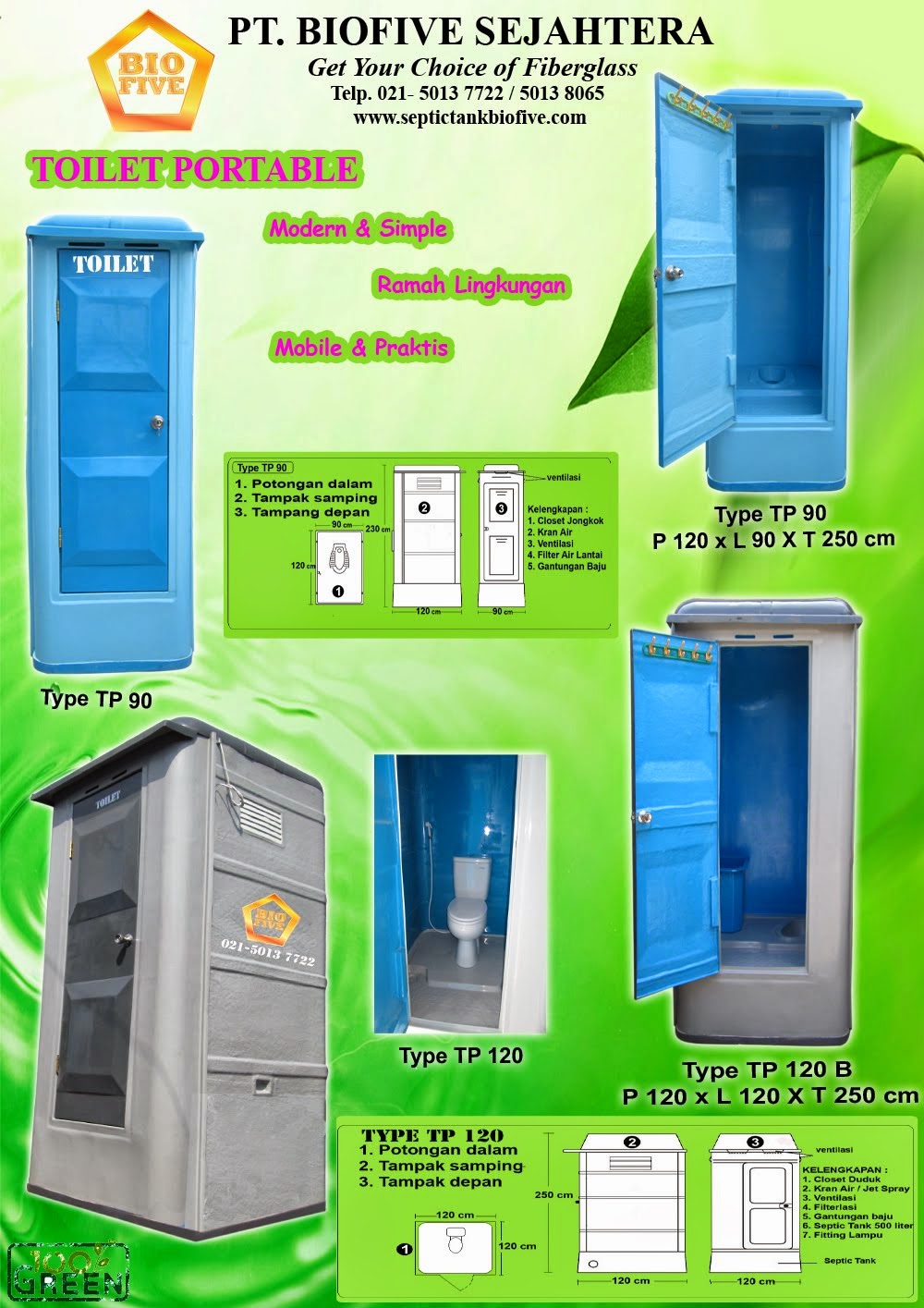 Toilet Portable Biofive