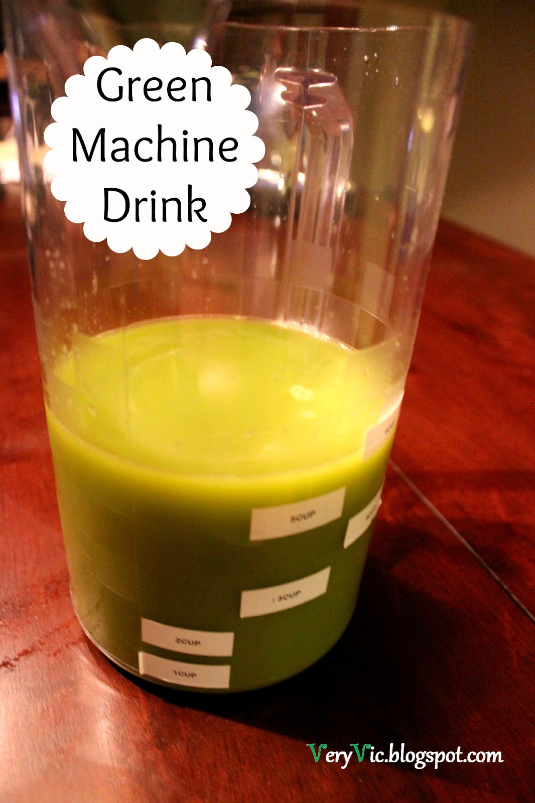 Very Vicky Homemade Green Machine Juice