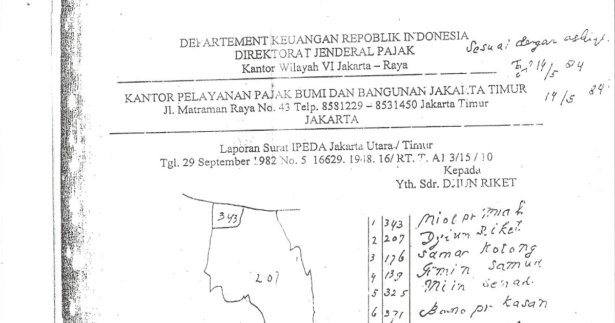 Lapakabah Jual Tanah 13 Ha Duren Sawit