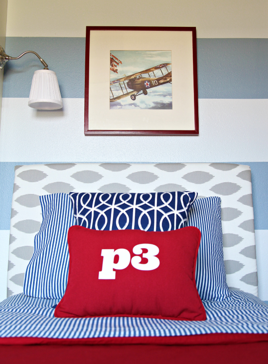 IHeart Organizing Boy's Bedroom Upholstered Headboards