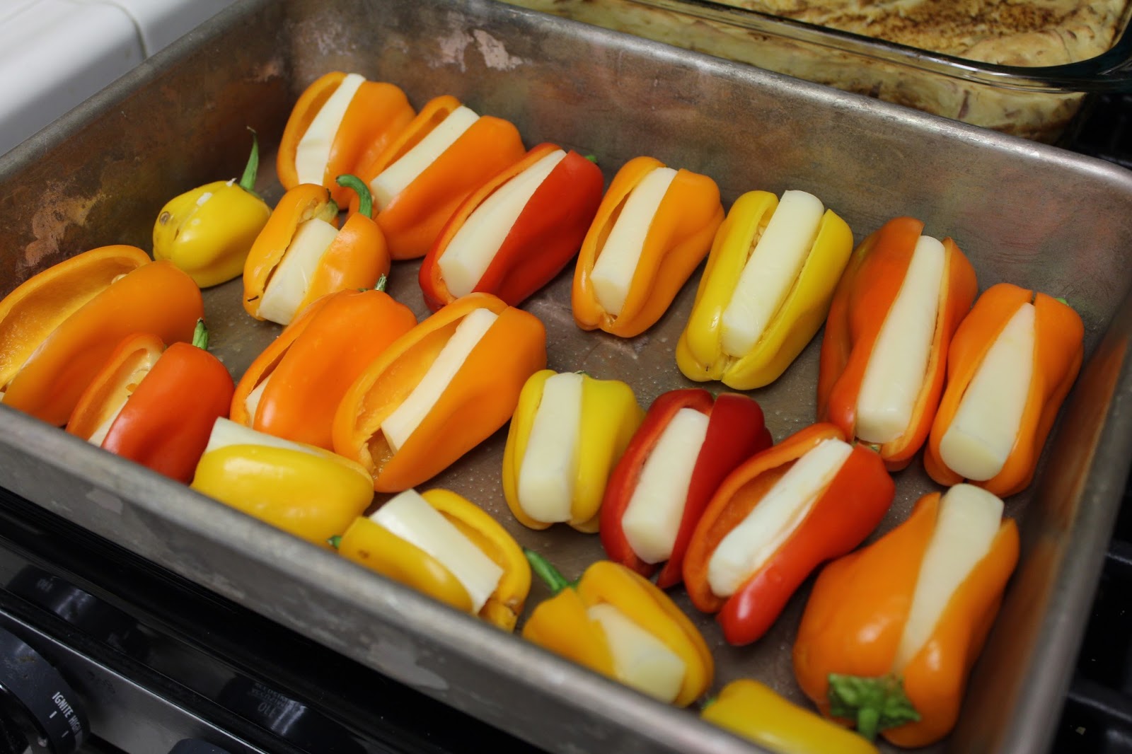 The Foodista Chronicles Mozzarella Stuffed Peppers