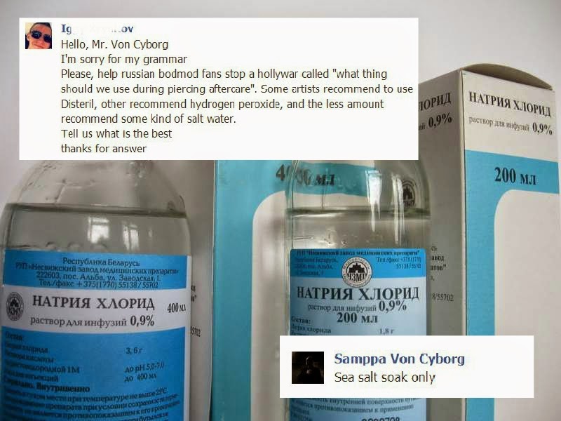 3041 можно ли обрабатывать пирсинг натрия хлоридом