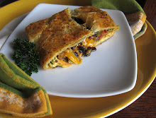 Southwestern Chicken and Black Bean Puff Pastry Roulade