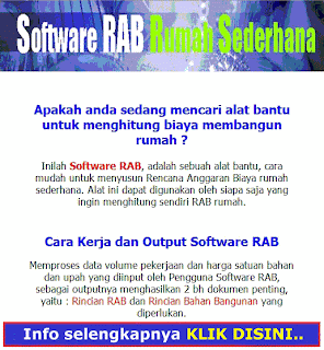 Software rab alat bantu membuat RAB rumah