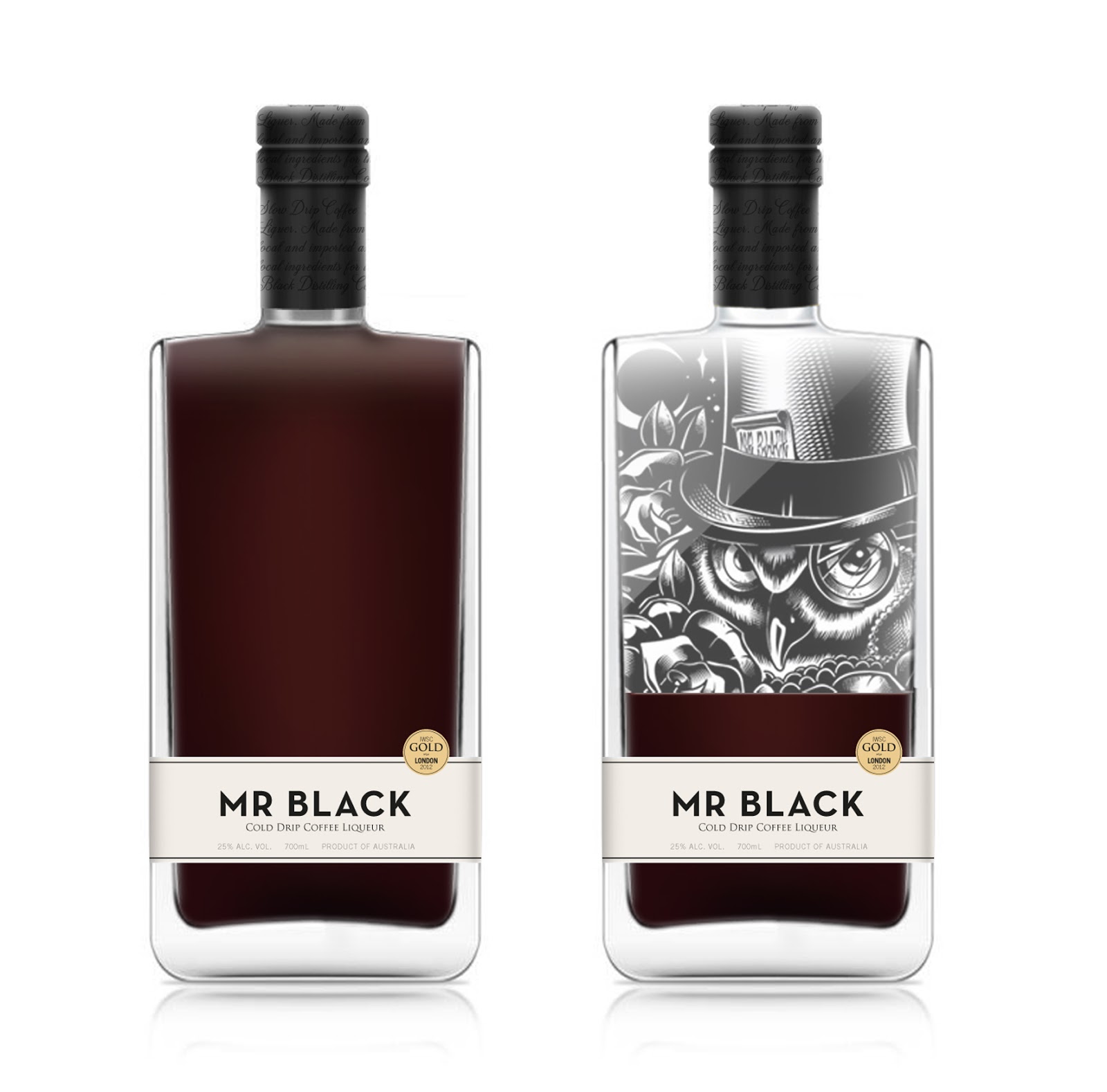 MR BLACK Cold Drip Coffee Liqueur on Packaging of the World Creative