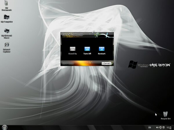 Windows Xp Sp3 Dark Edition V.9 All New Sata 2013