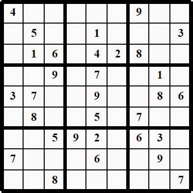 SUDOKUS PARA IMPRIMIR: SUDOKU FÁCIL 63 SUDOKUS PARA IMPRIMIR: SUDOKU FÁCIL 63