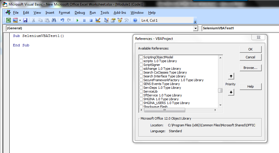SeleniumVBA Automation Home