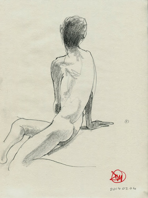 Male nude by David Meldrum