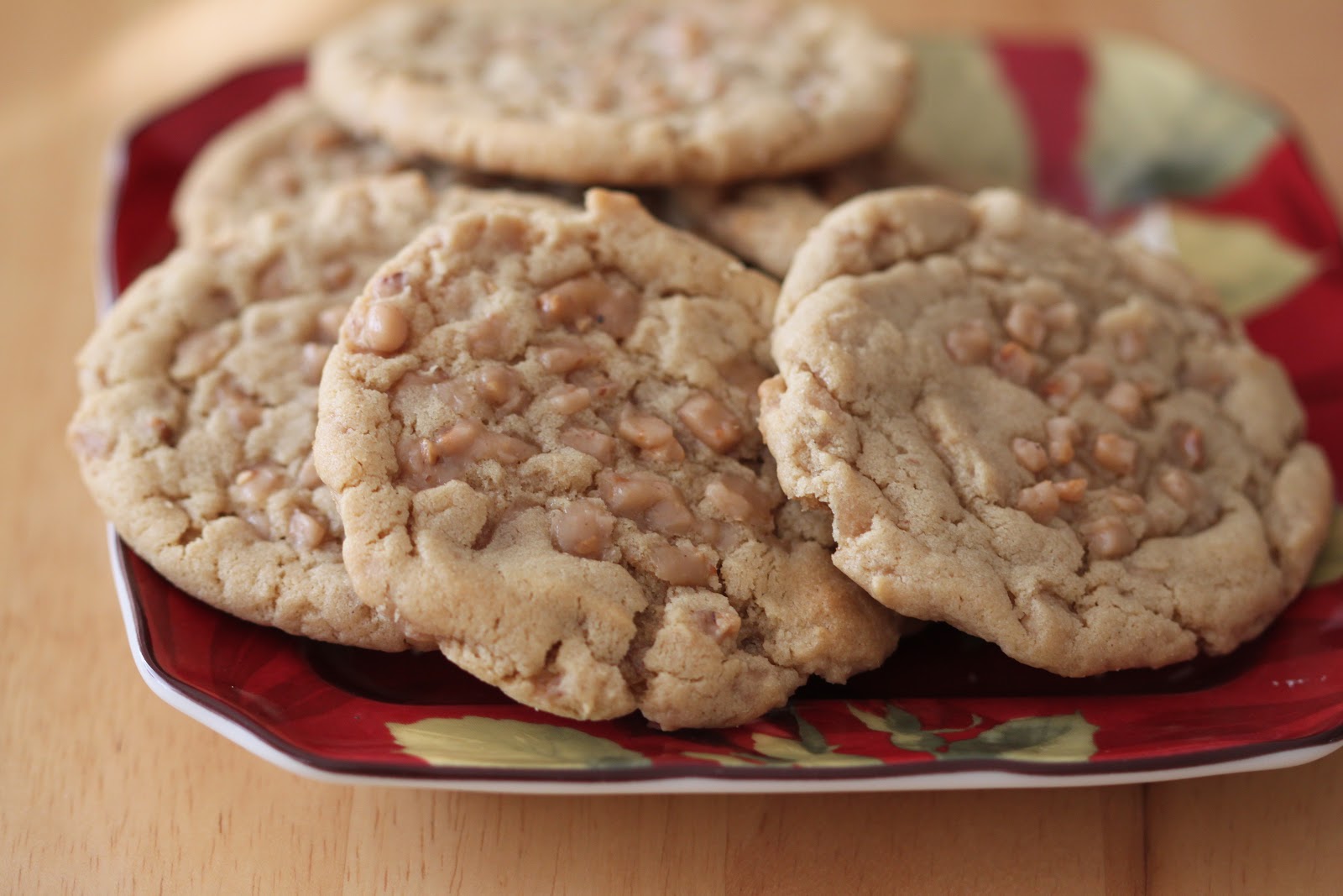Tortillas and Honey Heath Bits Peanut Butter Cookies