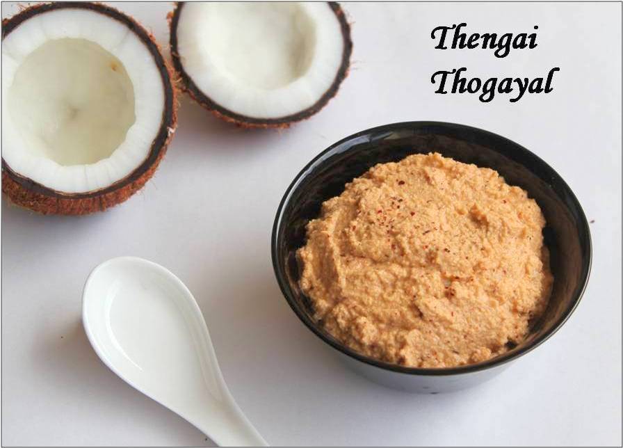 Thengai Thogayal Coconut Thogayal.