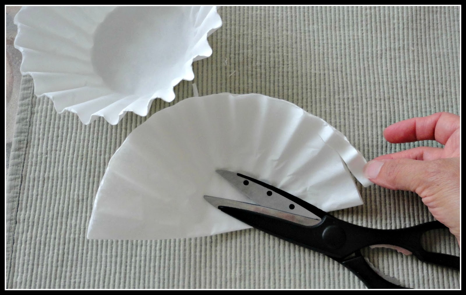 Make flowers out of coffee filters!