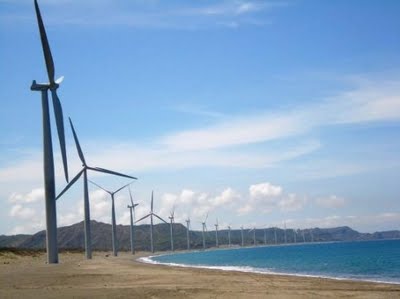 bangui windmills,the first windfarm in the philippines.