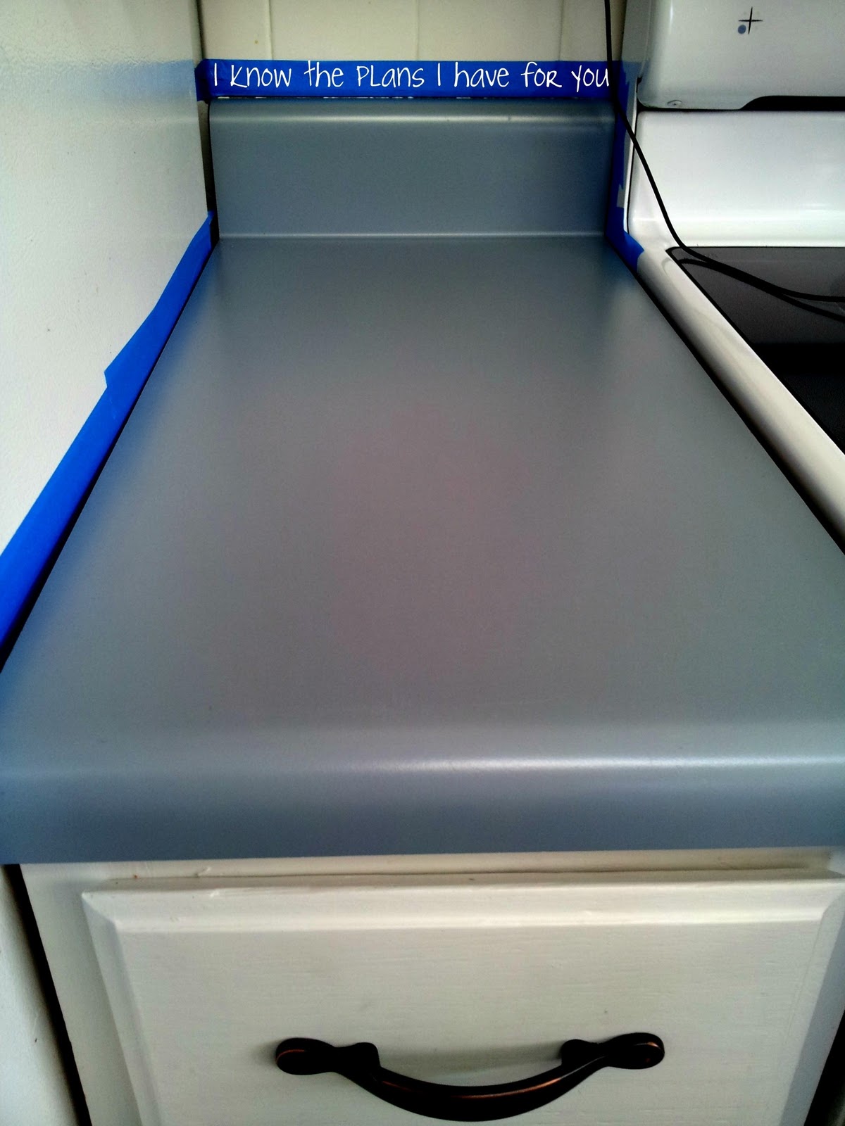 ... Plans I Have For You: Ive PAINTED the counter tops with CHALK PAINT