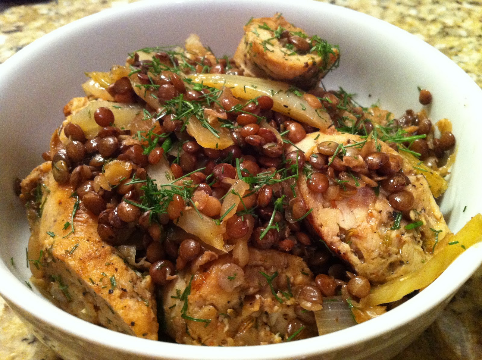 Bull City Food Lentils with Fennel and Sausage...and the love of my life