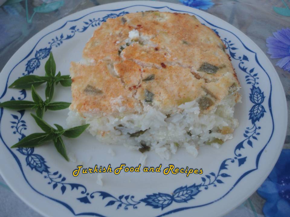 Balkan Style Green Onion Casserole (Balkan Usulu Yesil Sogan Guveci)