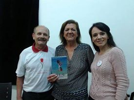 Manoel e Danielle com Teresa Melki