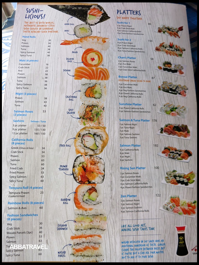 ABBATravel Johannesburg To Eat (Tashas, Ocean Basket, Doppio Zero