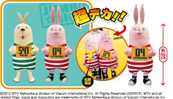 2010 Dec HUGE Japan Usavich Jail Rabbits Plush