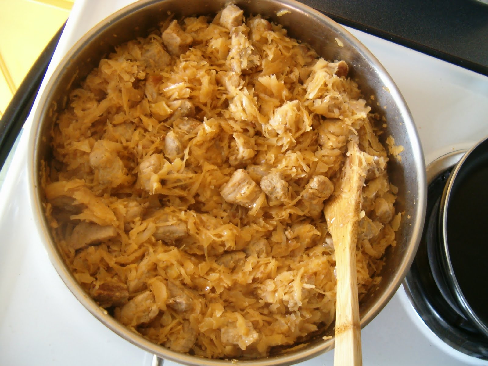 of the Crepes Toros kaposzta (Hungarian pork and sauerkraut)