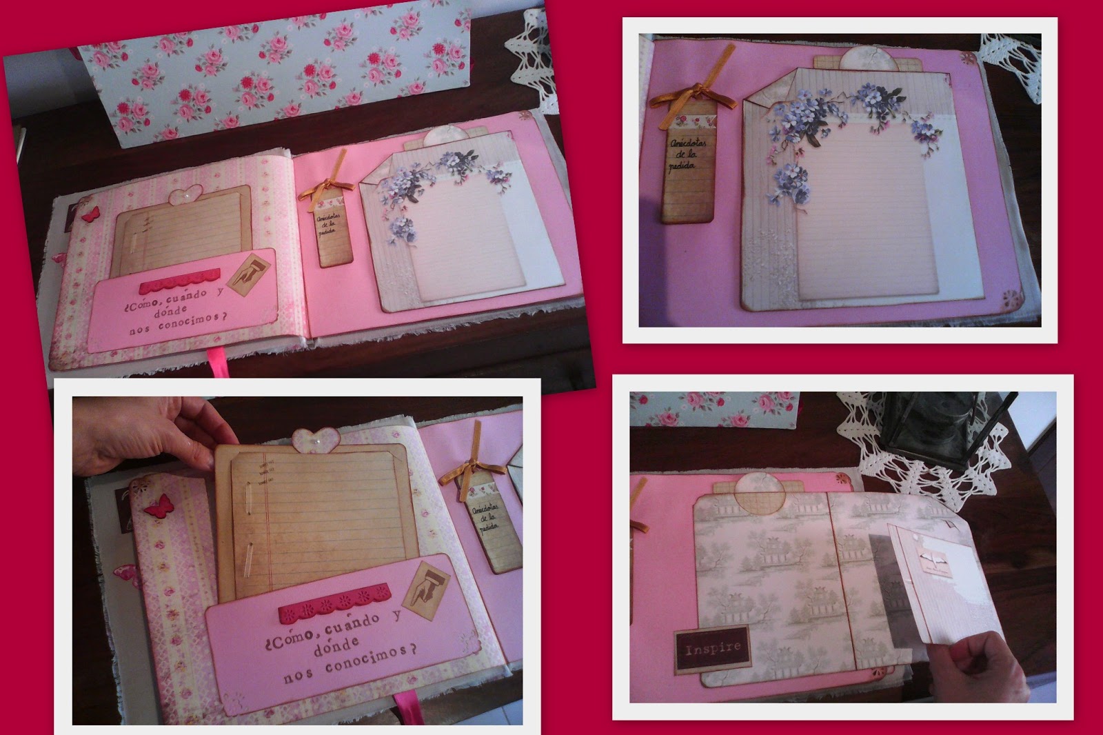 Scrap My Sweet Valentine Scrapbooking boda libro firmas + álbum