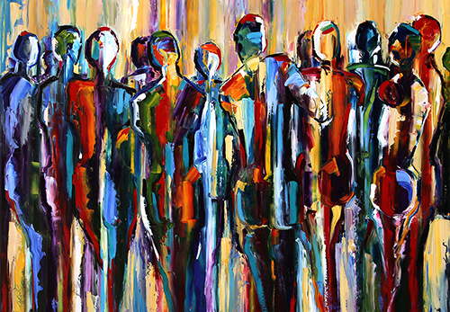 Palette Knife Painters, International: The Good People Figurative