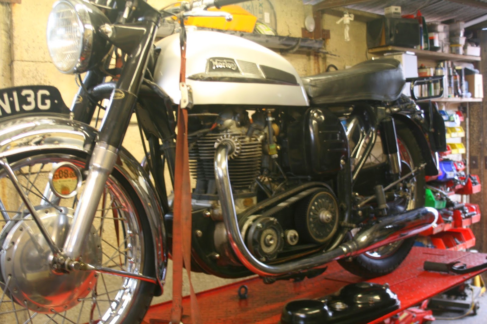 benchdonkees I fitted a Norvil primary belt drive conversion to a