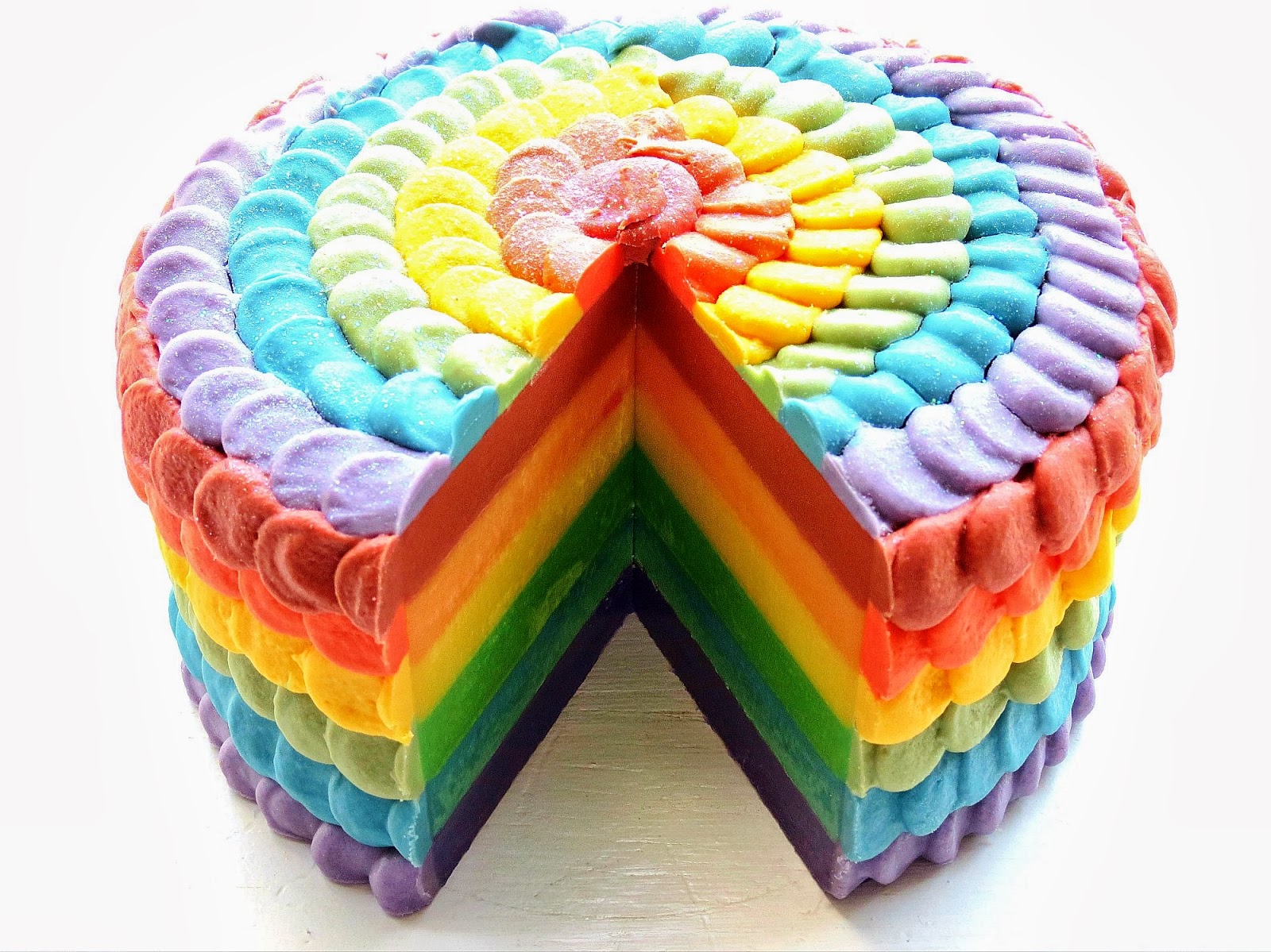 Rainbow Petal Cake Tutorial Rainbow Petal Cake Tutorial