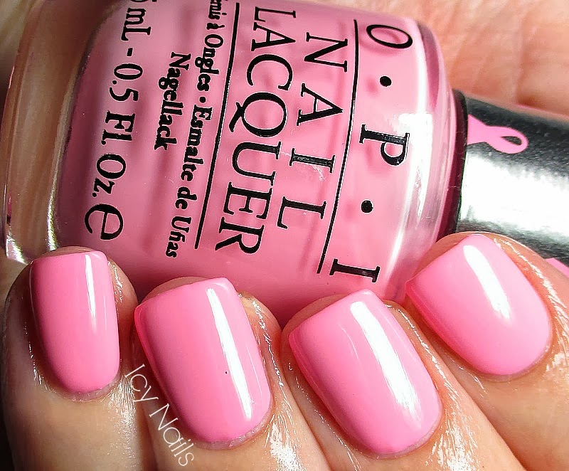 OPI Pinking of You is a sugary bubblegum pink crelly. 