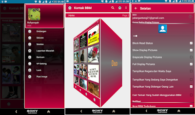 BBM Mod Danger Red Gradient v2.10.0.35 apk dengan Animasi BBM Mod Danger Red Gradient v2.10.0.35 apk dengan Animasi