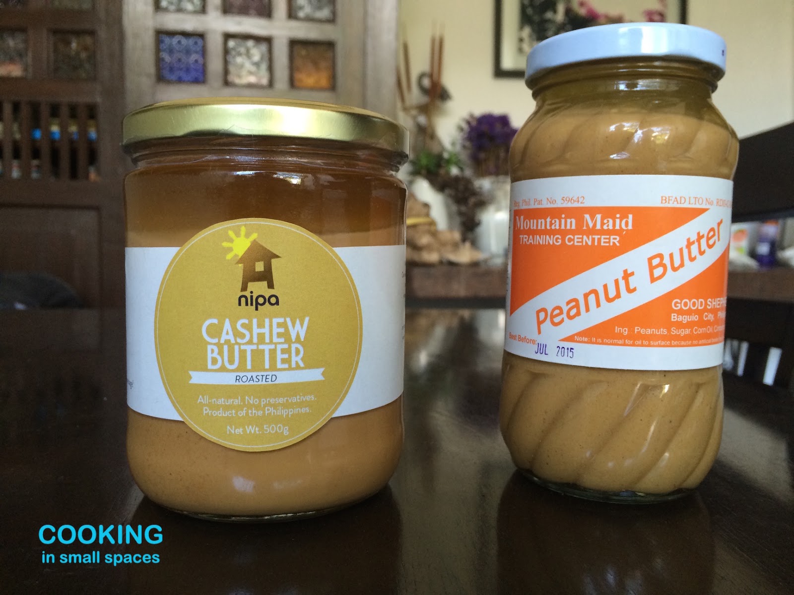 Cooking in Small Spaces PEANUT VS. CASHEW WHICH IS THE BETTER BUTTER?