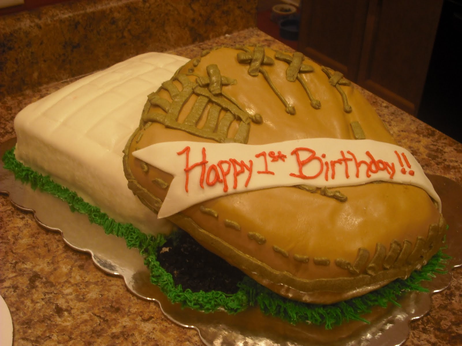 Dexter's Desserts Baseball Glove Cake