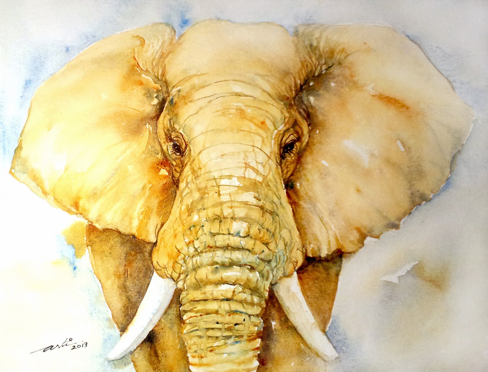 Arti's art -- Life as I see it: Elephant Paintings