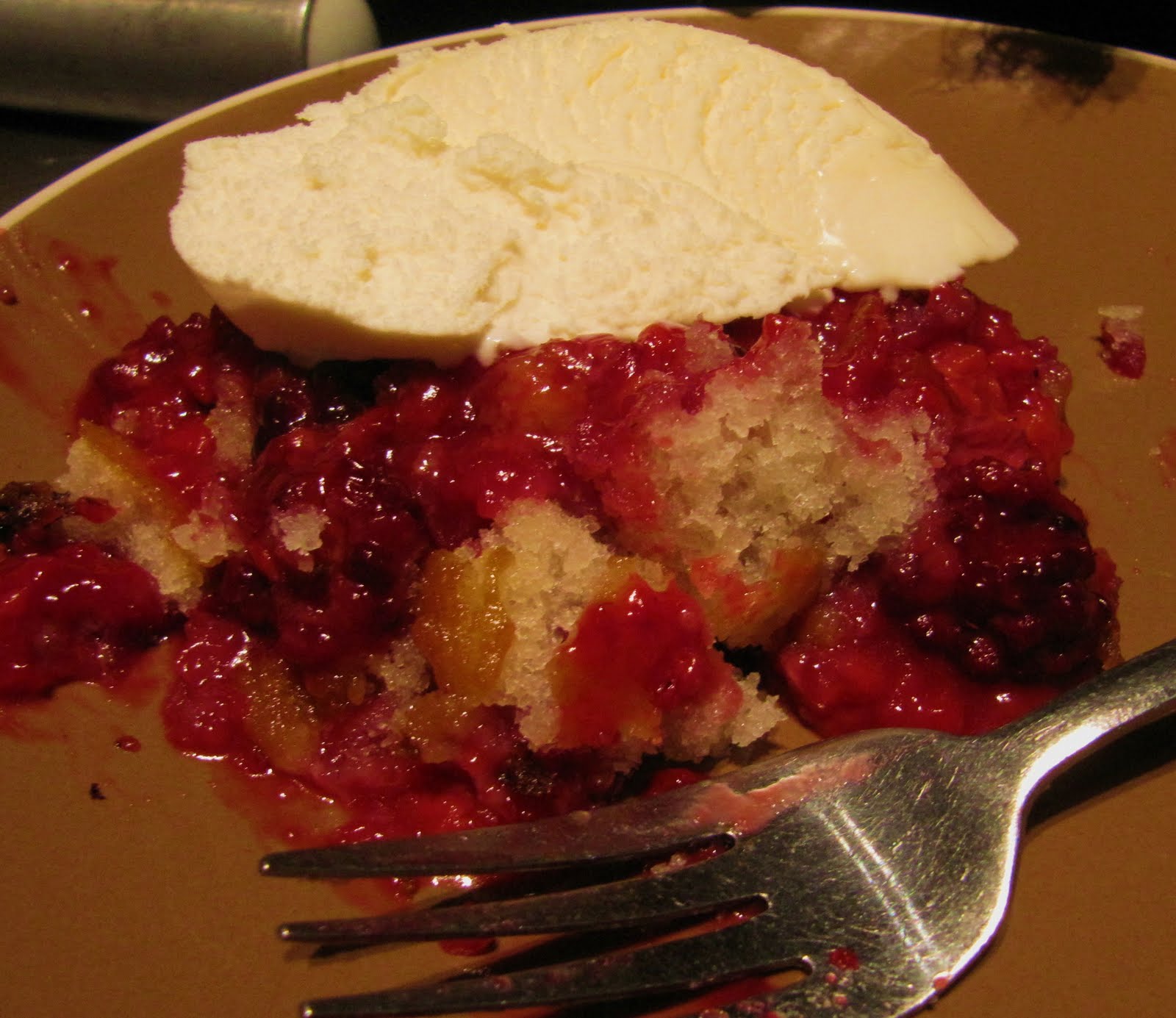 Mama Ozzy's Table Raspberry and Blackberry Cobbler