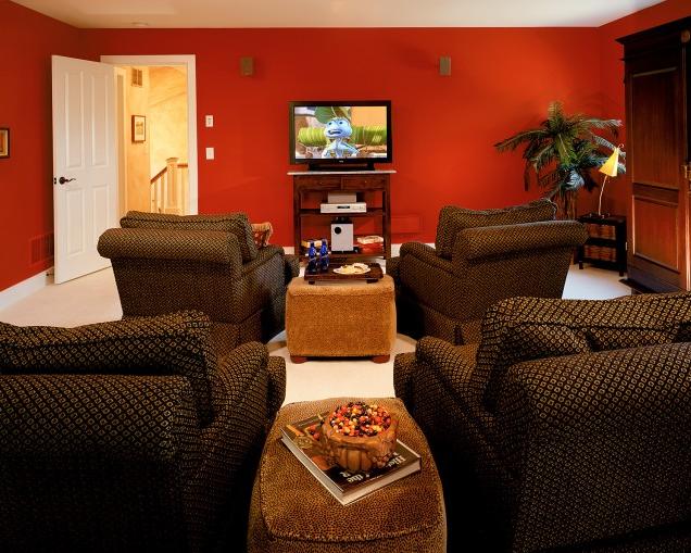 Blog de decorar: sala de tv decorada com sofá Ãnico e chaise Sofa para sala pequena