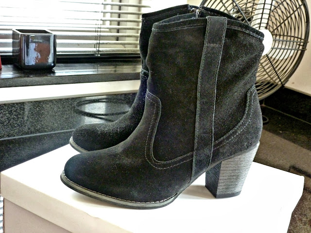 A picture of Barratts Black Suede Western Style Boots