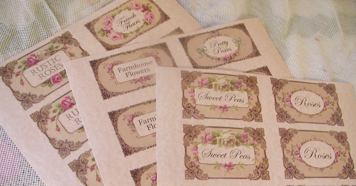 Chateau De Fleurs: Now Available French Farm Style Labels