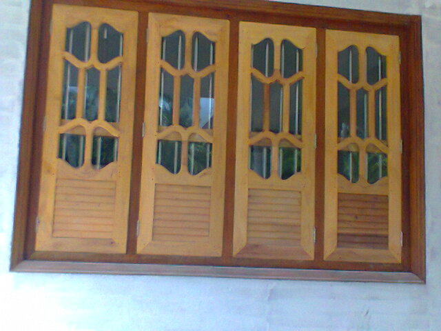 Carpenter Work Ideas And Kerala Style Wooden Decor Double Wooden Double Door And Windows Our New Work Finished