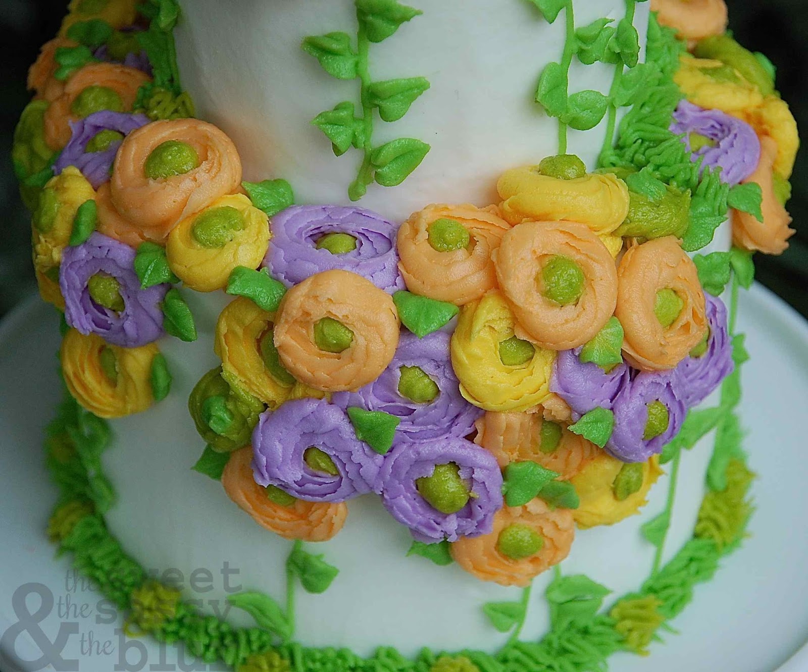 The Sweet, The Sassy and The Blur Buttercream Ranunculus Roses Tutorial
