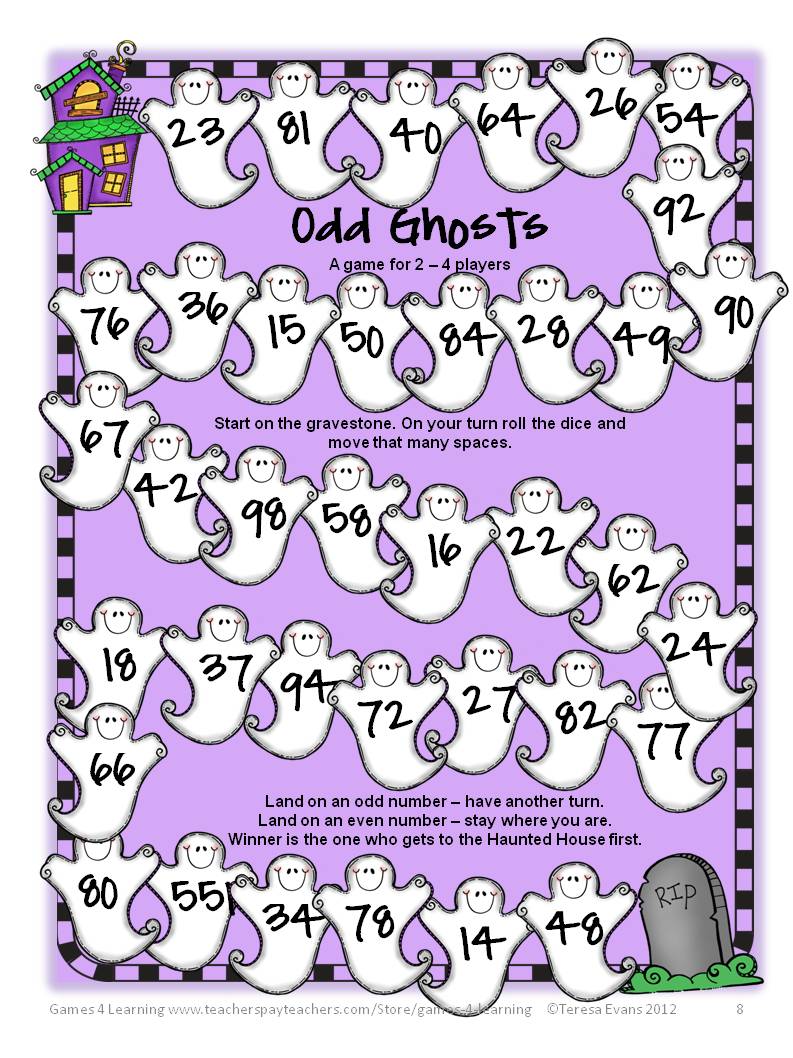 Fun Games 4 Learning Halloween Math Fun!