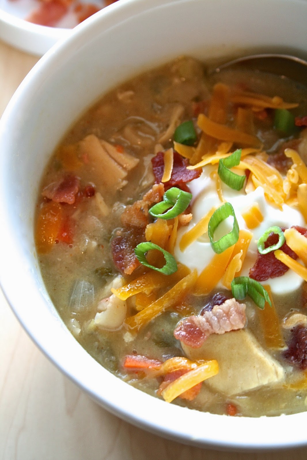 Oregon Transplant Creamy Chicken, White Bean, and Green Chile Soup