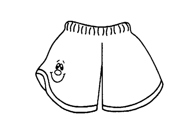 Pantalon corto para colorear - Imagui