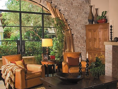 salas con pared de piedra salas r%25C3%25BAsticas decoraci%25C3%25B3n 2 10 Salas Rústicas con Paredes de Piedra