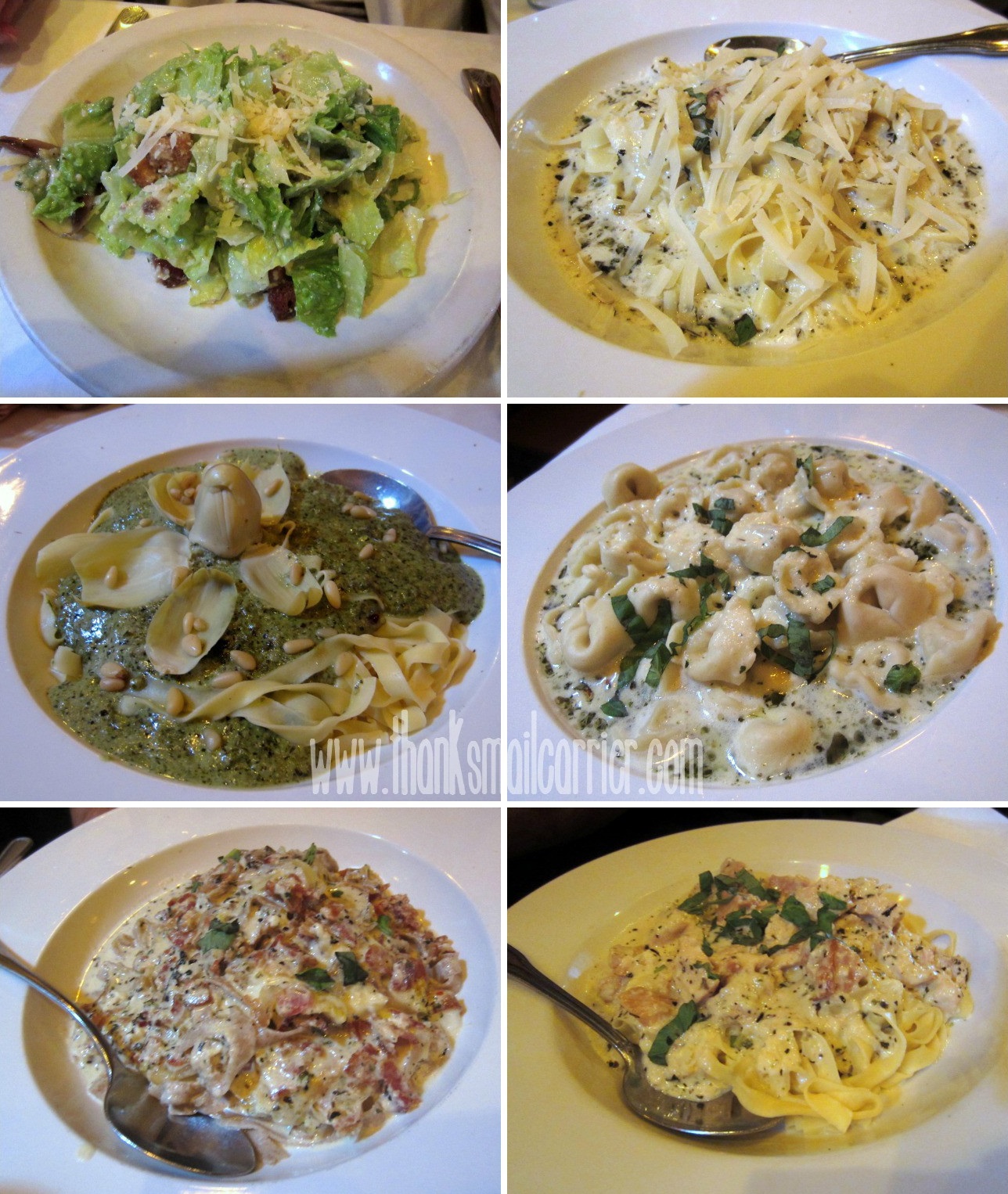 Thanks, Mail Carrier Pasta, Pasta, Pasta at The Pasta Tree Restaurant