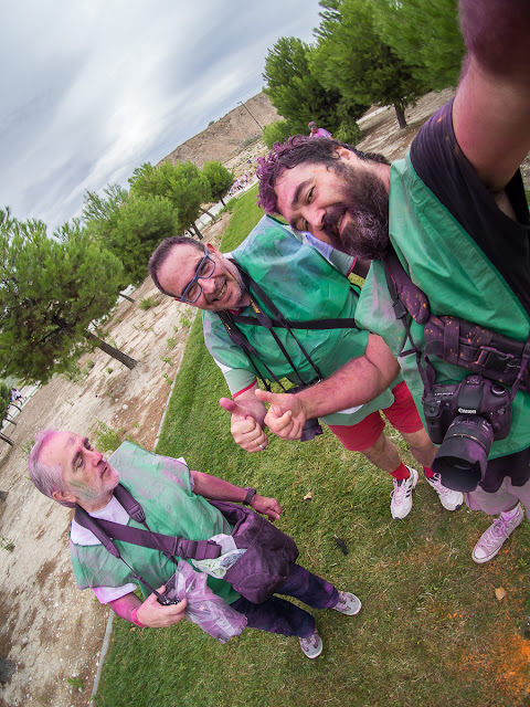 Fotográfos en la Holi Run Zaragoza 2015 - Puerto venecia