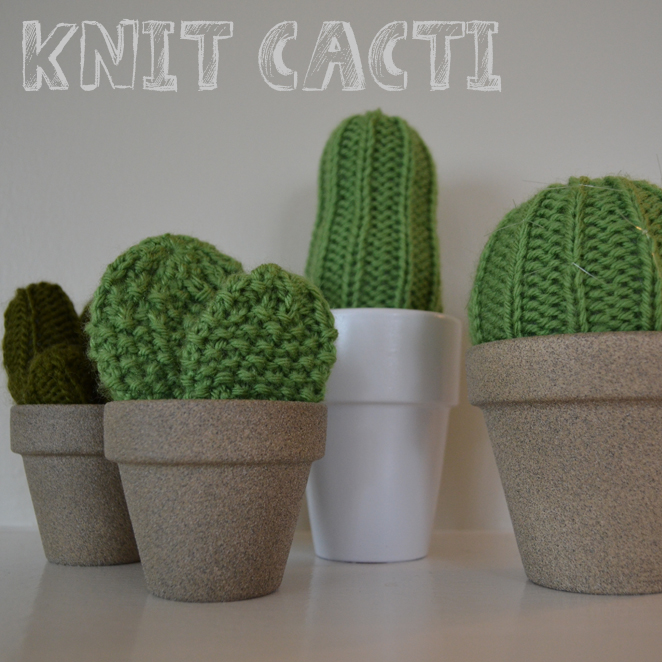 Sewing Barefoot knit cactus