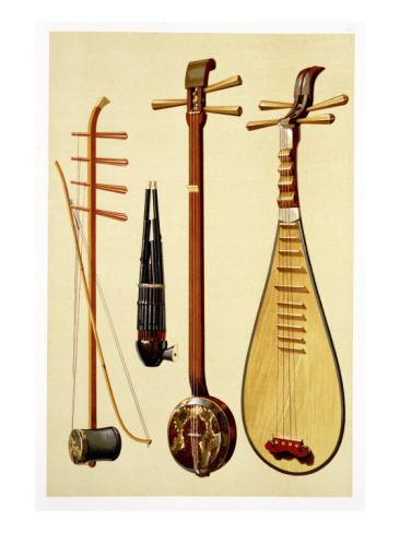 Indonesian Traditional Arts Sanxian Chinese Traditional Musical Instrument